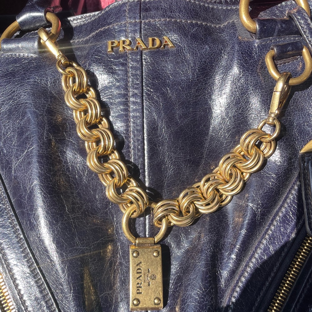 Black/ blue  prada bag - Picture 8 of 16